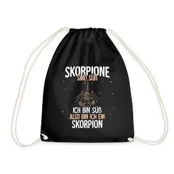 Skorpione Sind Süß Skorpion - Turnbeutel - Schwarz - Vorne