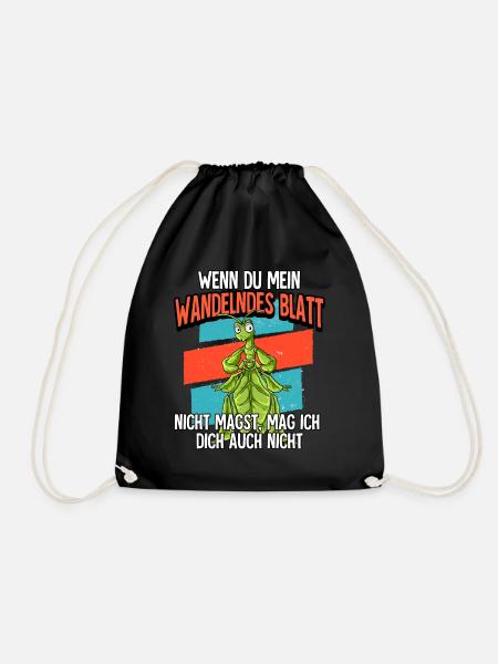 Wenn Du Mein Wandelndes Blatt - Turnbeutel - Schwarz