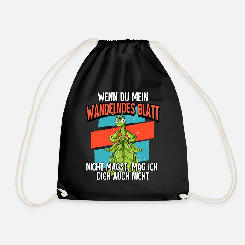 Wenn Du Mein Wandelndes Blatt - Turnbeutel - Schwarz