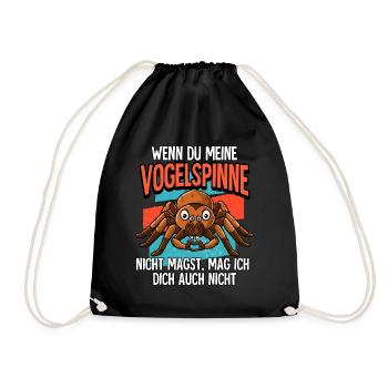 Wenn Du Meine Vogelspinne - Turnbeutel - Schwarz - Vorne