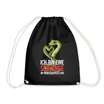 Ich Bin Eine Schlange - Turnbeutel - Schwarz - Vorne