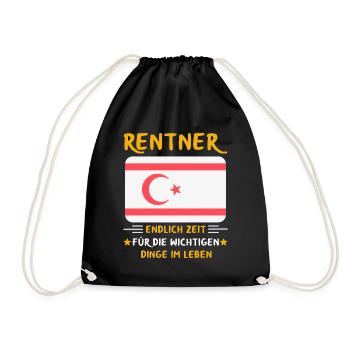 Rentner Rente Rentenbeginn Zypern - Turnbeutel - Schwarz - Vorne
