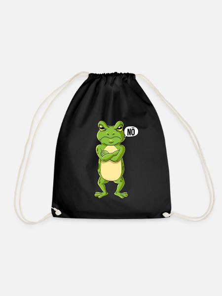 Frosch Nö - Turnbeutel - Schwarz