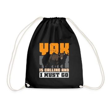 Yak Is Calling And I Must Go - Turnbeutel - Schwarz - Vorne