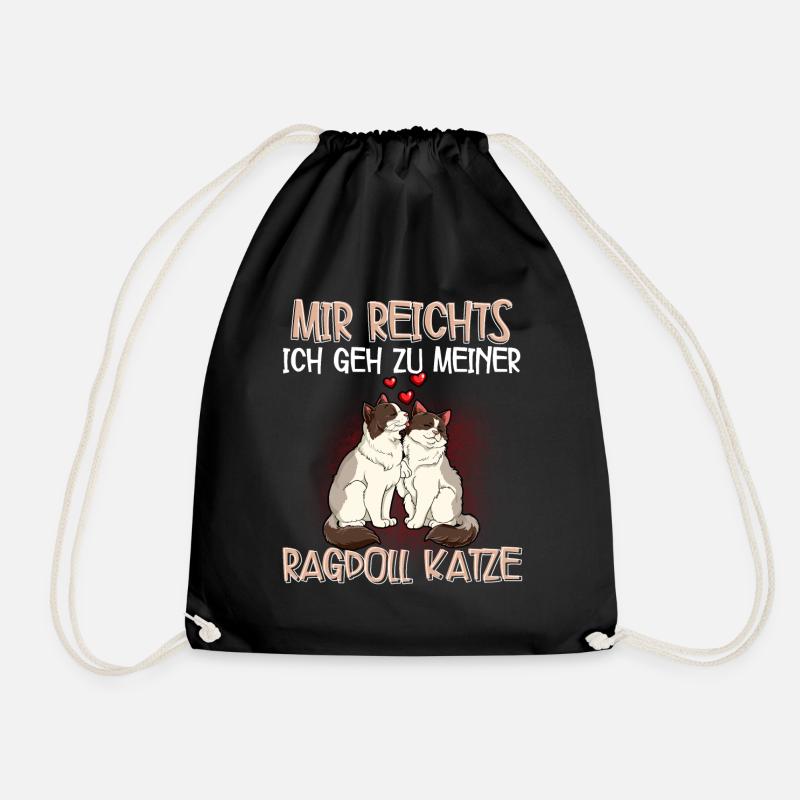 Ragdoll Katze - Turnbeutel - Schwarz
