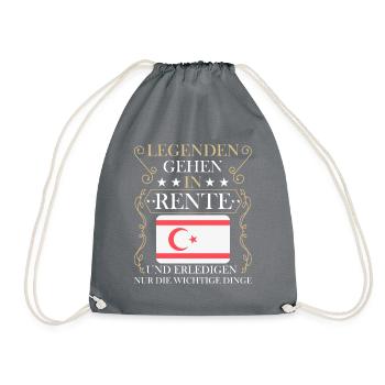Rentner Rente Rentenbeginn Zypern - Turnbeutel - Grau - Vorne