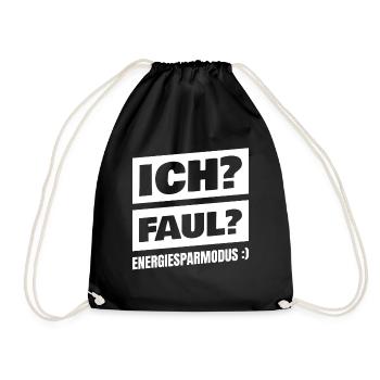 Ich glaube mir nicht mal selbst - Turnbeutel - Schwarz - Vorne