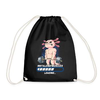 Axolotl Muscles Building Musculation Fitness Gym - Sac de sport léger - noir - Devant