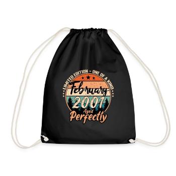 Février 2001 anniversaire 2001 légendes Février - Sac de sport léger - noir - Devant