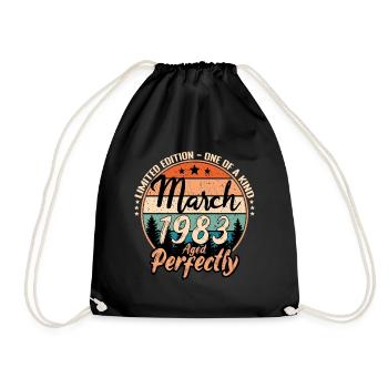 Mars 1983 anniversaire 1983 légendes Mars - Sac de sport léger - noir - Devant