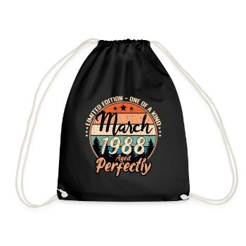 Mars 1988 anniversaire 1988 légendes Mars - Sac de sport léger - noir - Devant