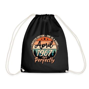 April 1967 anniversaire 1967 légendes April - Sac de sport léger - noir - Devant