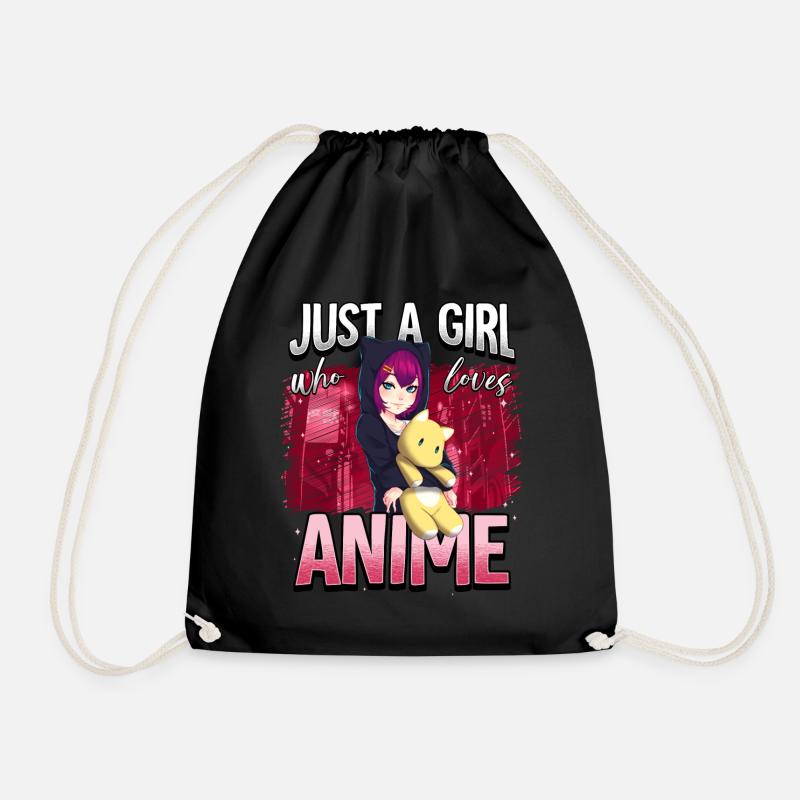 Anime Otaku Weeb - Turnbeutel - Schwarz
