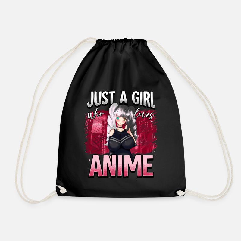 Anime Otaku Weeb - Turnbeutel - Schwarz