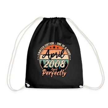 Avril 2008 anniversaire 2008 légendes Avril - Sac de sport léger - noir - Devant