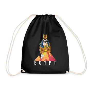 Ägypten Horus Pharao - Turnbeutel - Schwarz - Vorne