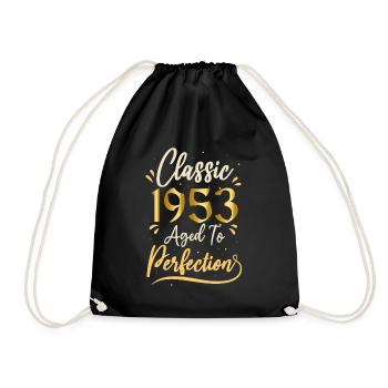 Birthday 1953 gift 1953 Classic 1953 - Drawstring Bag - black - Front