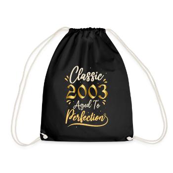 Birthday 2003 gift 2003 Classic 2003 - Drawstring Bag - black - Front