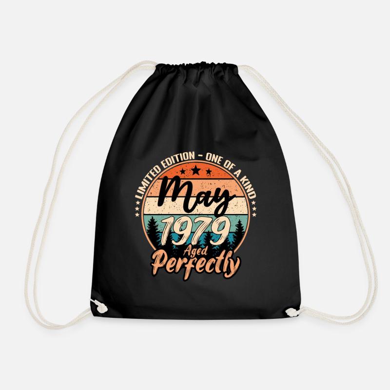 Mai 1979 Jubiläum 1979 Legenden Mai - Turnbeutel - Schwarz