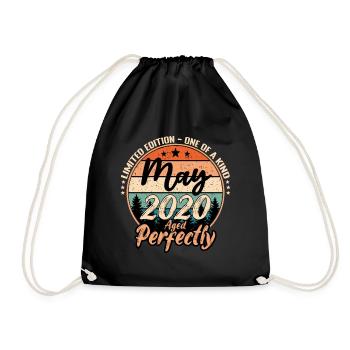 Mai 2020 Jubiläum 2020 Legenden Mai - Turnbeutel - Schwarz - Vorne