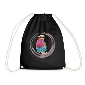 Forkrack - Bird Kenya / Africa - Ornithology - Drawstring Bag - black - Front