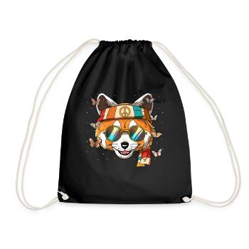 60s 70s Costume Groovy Hippie - Sac de sport léger - noir - Devant