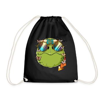 60s 70s Costume Groovy Hippie - Sac de sport léger - noir - Devant