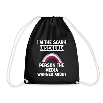 Ace Pride Mois LGBT Cadeau Drôle Asexuel - Sac de sport léger - noir - Devant