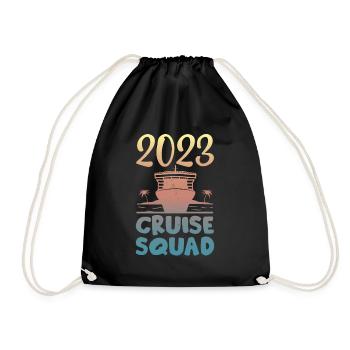Croisières en famille - Sac de sport léger - noir - Devant