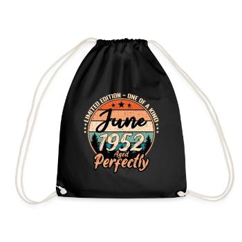 Juin 1952 anniversaire 1952 légendes Juin - Sac de sport léger - noir - Devant