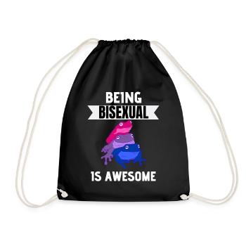 Bisexuel Grenouille LGBTQ Bi Mois de la fierté Bisexuel - Sac de sport léger - noir - Devant