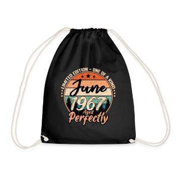 Juin 1967 anniversaire 1967 légendes Juin - Sac de sport léger - noir - Devant