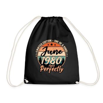Juin 1980 anniversaire 1980 légendes Juin - Sac de sport léger - noir - Devant