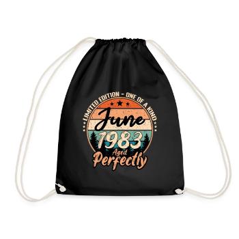 Juin 1983 anniversaire 1983 légendes Juin - Sac de sport léger - noir - Devant