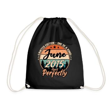 Juni 2015 Jubiläum 2015 Legenden Juni - Turnbeutel - Schwarz - Vorne