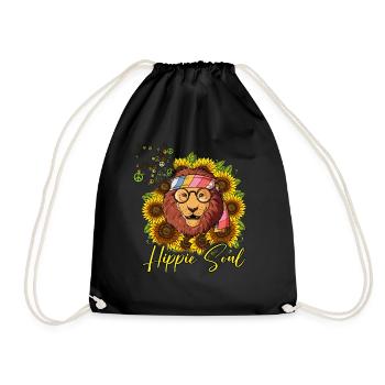 60s 70s Costume Hippie Soul - Sac de sport léger - noir - Devant
