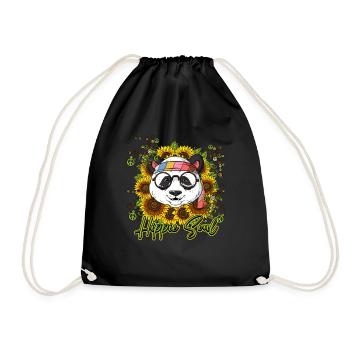 60s 70s Costume Hippie Soul - Sac de sport léger - noir - Devant