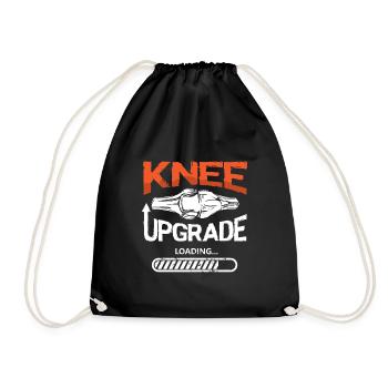 Knee Upgrade - Turnbeutel - Schwarz - Vorne