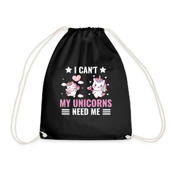 Fantastique Animal Magical Creature Cadeau Licorne - Sac de sport léger - noir - Devant