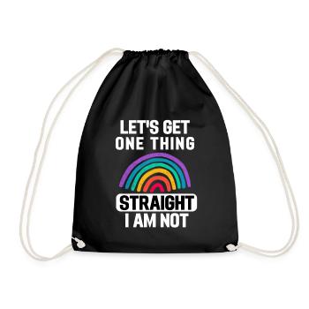 Rainbow Queer Gay Pride Cadeau drôle LGBT - Sac de sport léger - noir - Devant