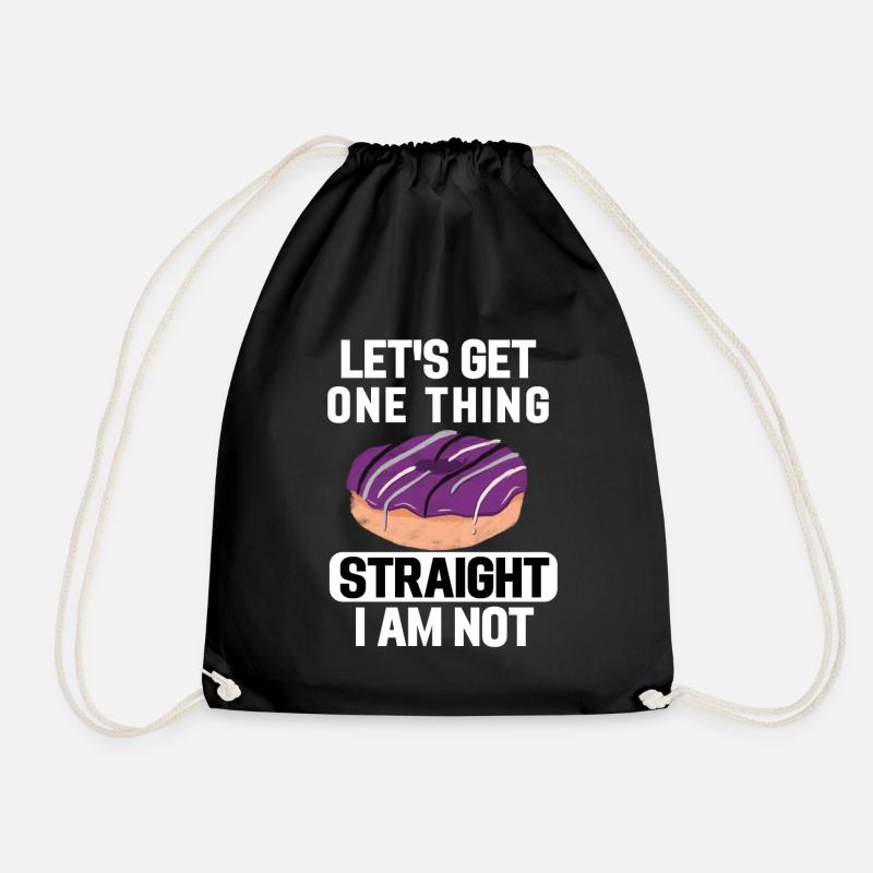 Ace Pride Month Donut LGBTQ Geschenk Asexuell - Turnbeutel - Schwarz