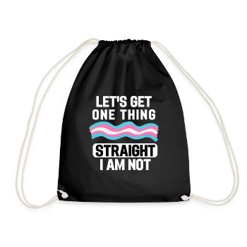 Mois de la fierté transgenre LGBT Cadeau Transsexuel - Sac de sport léger - noir - Devant
