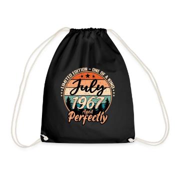 Juillet 1967 anniversaire 1967 légendes Juillet - Sac de sport léger - noir - Devant