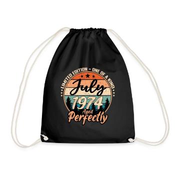 Juillet 1974 anniversaire 1974 légendes Juillet - Sac de sport léger - noir - Devant