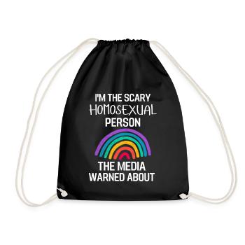 Rainbow Queer LGBT Gay Pride Gift LGBTQ - Sac de sport léger - noir - Devant
