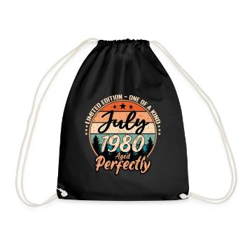 Juillet 1980 anniversaire 1980 légendes Juillet - Sac de sport léger - noir - Devant