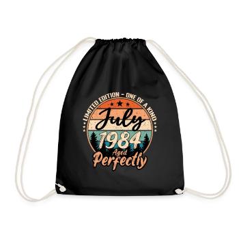 Juillet 1984 anniversaire 1984 légendes Juillet - Sac de sport léger - noir - Devant