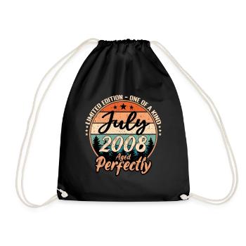 Juillet 2008 anniversaire 2008 légendes Juillet - Sac de sport léger - noir - Devant