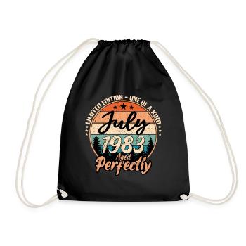 Juillet 1983 anniversaire 1983 légendes Juillet - Sac de sport léger - noir - Devant