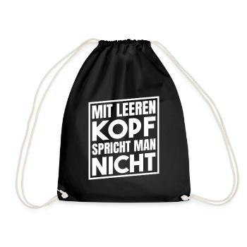 Negativ getest auf Gedult - Turnbeutel - Schwarz - Vorne